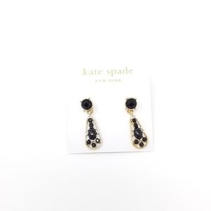 Kate Spade long Black Earrings
